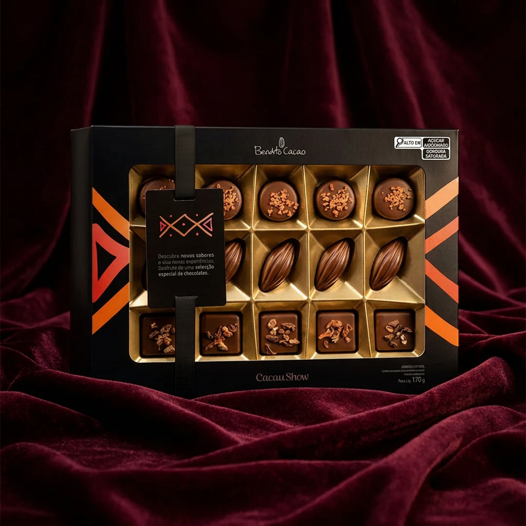 Caixa de Bombom Bendito Cacao